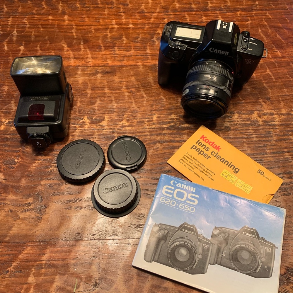 Canon eos 650 film camera
